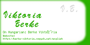 viktoria berke business card